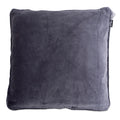 COJÍN TERCIOPELO GRIS INCLUYE RELLENO <BR> 50 X 50 CMS